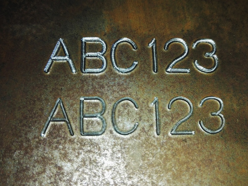 氣動(dòng)打標機樣品